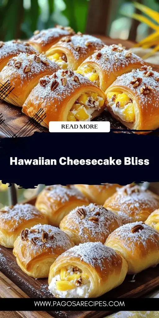 Indulge in a slice of paradise with the King's Hawaiian Cheesecake Danish, a delectable dessert that combines fluffy King's Hawaiian rolls with a rich cream cheese filling. This recipe is a perfect blend of sweet flavors, featuring crushed pineapple and shredded coconut for that tropical twist. Easy to make and utterly delicious, this treat is ideal for gatherings or special occasions. Click through for the full recipe and impress your guests today!