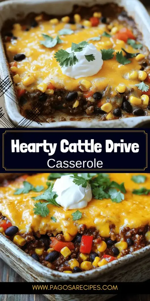 Looking for a delicious and hearty meal to please your family? Try the Beefy Cattle Drive Casserole! This comforting dish blends savory ground beef, colorful veggies, and gooey cheese for a true crowd-pleaser. In this recipe, you'll find essential ingredients, step-by-step cooking tips, and creative variations to customize it your way. Click through to explore how to make this delightful casserole and enjoy a cozy dinner tonight!