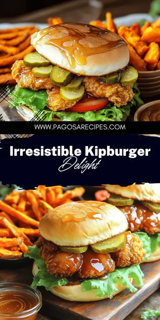 Get ready to indulge in the ultimate sticky crispy kipburger that will wow your taste buds! This delicious recipe features juicy, marinated chicken with a crunchy coating, perfect for impressing friends and family. Discover key ingredients, cooking techniques, and topping ideas that elevate your burger experience. Click through to explore the full recipe and transform your next meal into a flavorful adventure! Your taste buds will thank you!