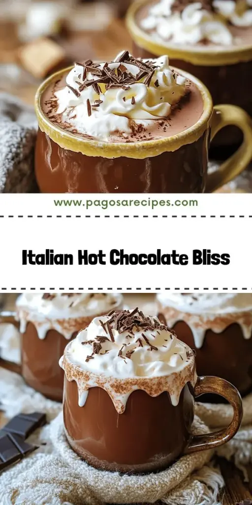 Experience the rich and creamy delight of authentic Italian hot chocolate with this easy and delicious recipe! Learn the secrets that set it apart from regular hot cocoa, and discover how to customize your drink with fun variations. From the comforting ingredients to perfect serving tips, create a warm, inviting drink that embodies the essence of Italian culture. Click through to explore these mouthwatering recipes and enjoy your homemade treat!