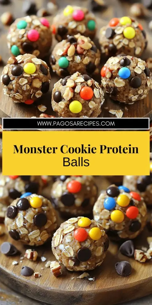 Looking for a delicious and nutritious snack? Try Monster Cookie Protein Balls, the perfect no-bake treat that delivers a protein punch while satisfying your sweet cravings! In just 15 minutes, you can whip up these easy-to-make snacks packed with oats, peanut butter, and chocolatey delights. Explore creative variations and smart storage tips in our article, and discover how this fun snack can boost your energy. Click to learn more and get the full recipe!