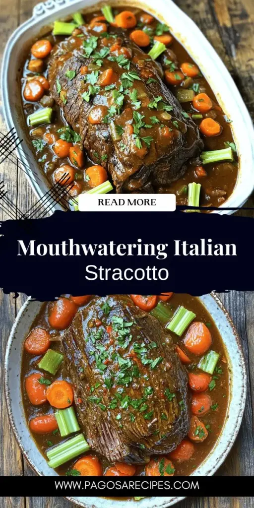 Elevate your dinner game with a delicious Italian pot roast, or Stracotto! This flavorful cooking guide reveals essential ingredients, cooking techniques, and perfect side dishes to create a heartwarming meal. Learn how to achieve tender, juicy beef with rich sauces that will impress family and friends. Ready to dive into this culinary adventure? Click through for the full recipe and let’s get cooking together!