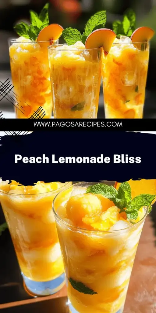 Stay cool this summer with a tempting Peach Lemonade Slush! This refreshing recipe blends sweet peaches and zesty lemonade, creating the ultimate icy treat. Perfect for parties or relaxing at home, it's simple to make and customizable with fun add-ins. In just 10 minutes, you can enjoy a delightful drink that everyone will love. Click through for the full recipe and start sipping on this delicious summer essential today!