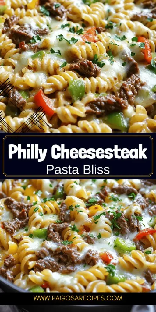 Discover the ultimate comfort food with my One-Pot Philly Cheesesteak Pasta Skillet recipe! This easy dish blends the classic flavors of a cheesesteak in a simple, one-pot meal that your family will love. Featuring tender beef, colorful veggies, and creamy cheese, it’s perfect for a quick dinner without the mess. Ready to impress your loved ones? Click through for the full recipe and start cooking this delicious comfort meal today!