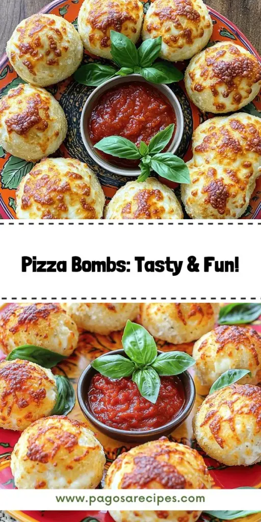 Looking for a quick and delicious snack? Try my Easy Pizza Bombs Recipe! These tasty bites are filled with cheese and your favorite toppings, making them perfect for parties, game nights, or family fun. With simple ingredients and easy steps, you can customize them to fit any taste. Ready to make snack time special? Click through for the full recipe and start creating your own delicious pizza bombs today!