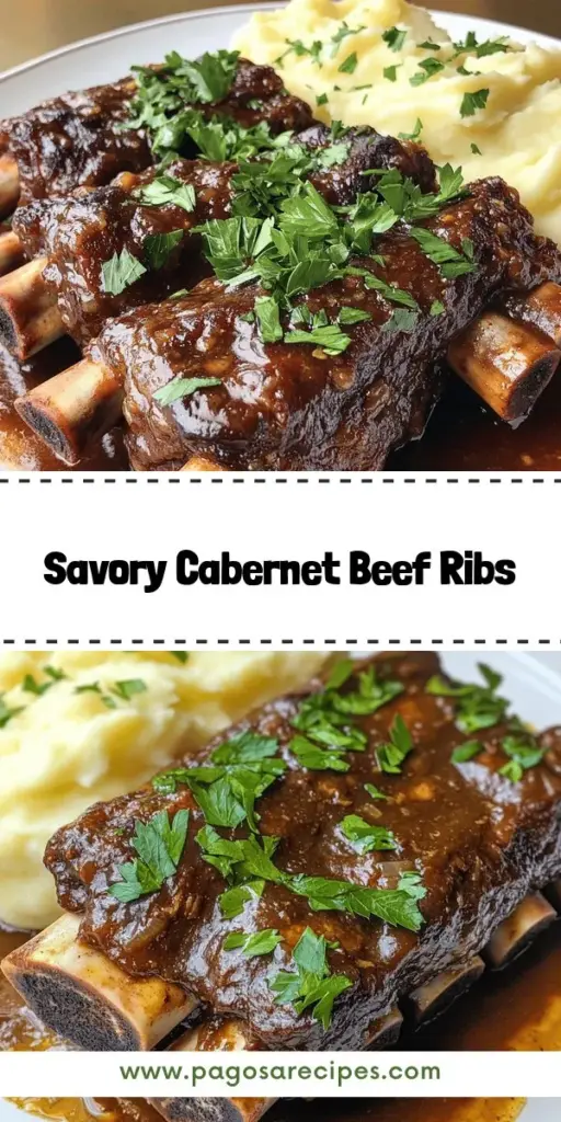 Savor the rich flavors of Cabernet Braised Beef Ribs with this easy-to-follow recipe! Discover essential ingredients, expert tips, and perfect side dishes to complement your meal. Whether you're cooking for family or entertaining friends, these tender beef ribs will impress everyone at your table. Click through to explore the full recipe and elevate your dinner experience with this hearty dish that's guaranteed to be a hit!