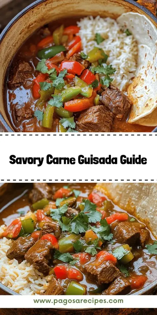 Discover the delicious world of Carne Guisada with this flavorful cooking guide! Learn how to create the perfect braised beef dish using key ingredients like beef chuck, fresh vegetables, and authentic spices that pack a punch. Whether you're a kitchen novice or an experienced cook, this guide offers tips to elevate your Carne Guisada game. Don't miss out on mastering this comforting recipe—click through to explore the full recipe and dive into the rich flavors today!