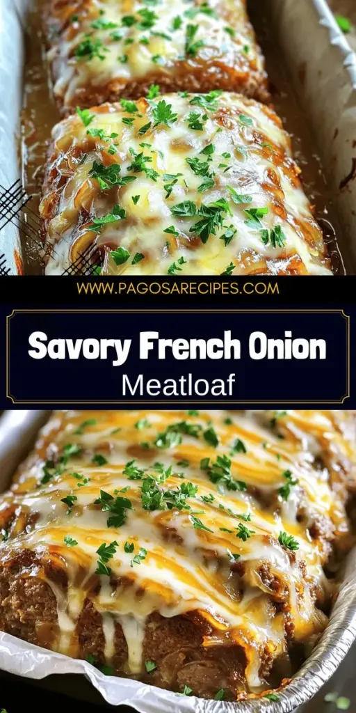 Discover the mouthwatering delight of French Onion Meatloaf, a flavorful twist on a classic dish that's easy to prepare! This recipe blends rich onion flavors with juicy ground beef and pork, ensuring every bite is comforting and satisfying. From key ingredients to helpful cooking tips and creative variations, this post has everything you need. Click through to explore the full recipe and impress your family with this delicious meal!