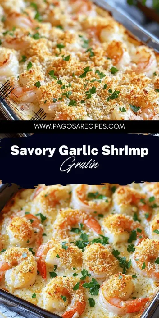 Elevate your dinner with this Delicious Garlic Shrimp Gratin Recipe! Bursting with savory garlic, tender shrimp, and a creamy topping, it's perfect for any occasion. Discover key ingredients, cooking tips, and step-by-step instructions that make this dish a standout. Impress your family and friends with its rich flavors and crispy finish. Click through to explore the full recipe and make tonight's meal unforgettable!