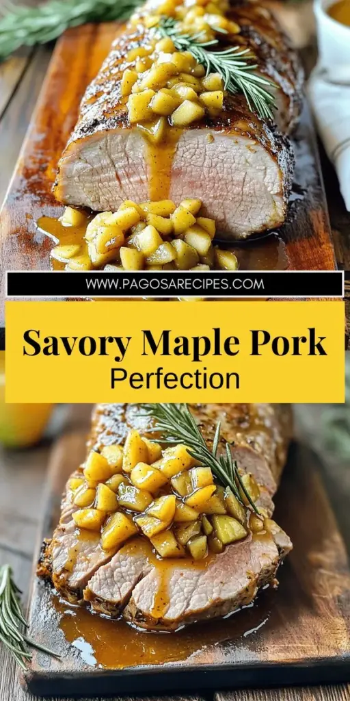 Impress your family and friends with this delicious Rosemary Roasted Pork with Maple Apple Sauce that perfectly balances savory and sweet flavors. This blog post reveals simple steps to achieve a juicy roast pork and a delightful apple sauce using fresh ingredients. Whether it's a cozy dinner or a special occasion, this recipe is sure to be a hit. Click through to explore the full recipe and create a memorable meal!