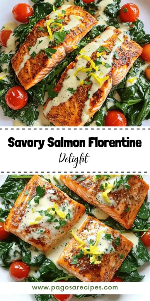 Elevate your dinner with delectable Pan-Seared Salmon Florentine! This rich, flavorful dish features perfectly cooked salmon topped with a creamy spinach sauce and bursting with vibrant cherry tomatoes. Discover essential ingredients, easy cooking techniques, and tips for serving that will impress your family and friends. Ready to wow your dinner guests? Click through to explore the complete recipe and indulge in this nutritious meal!