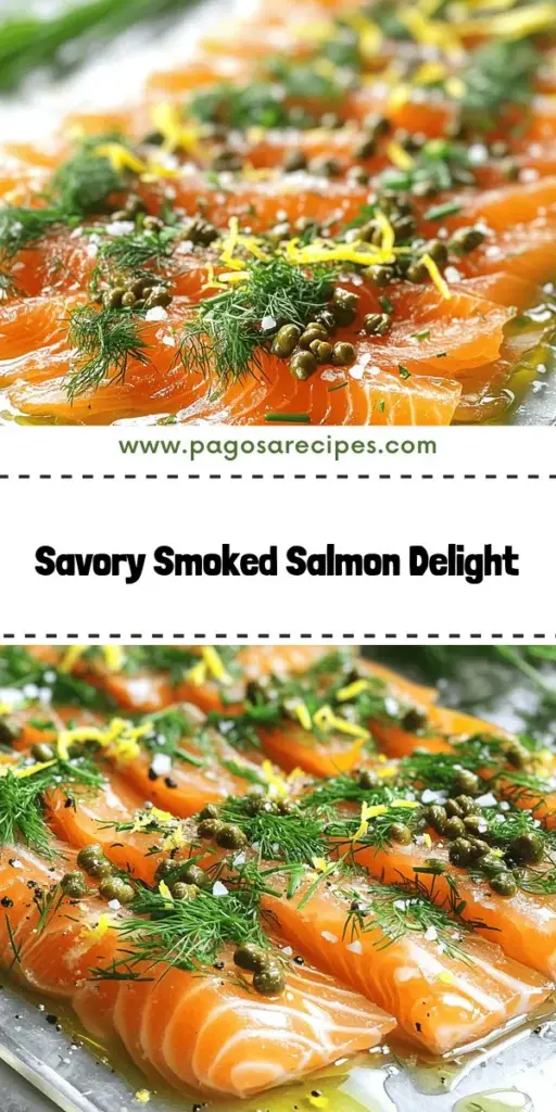 Discover the exquisite flavors of smoked salmon carpaccio with fried capers and fresh herbs! This simple yet elegant recipe combines silky smoked salmon, crispy capers, and a vibrant herb mixture that will leave your taste buds dancing. Ideal for impressing guests or treating yourself, this dish is both easy to prepare and stunningly presented. Click through to explore the full recipe and elevate your culinary skills with this delightful dish!