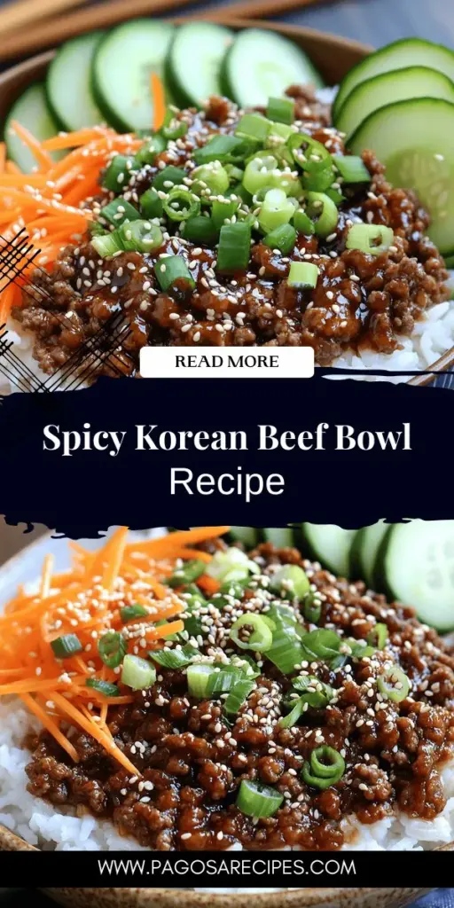 Discover the deliciousness of a Korean Ground Beef Bowl with this easy recipe! Packed with bold flavors and simple ingredients, this dish can be on your table in just 30 minutes. Learn how to master the marinade, cook perfect ground beef, and customize your bowl with tasty toppings. Perfect for busy weeknights or meal prep, this Korean Ground Beef Bowl will become a family favorite. Click to explore the full recipe and elevate your dinner game!