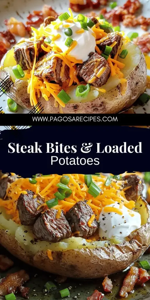 Get ready to impress at dinner with this Loaded Baked Potato with Juicy Steak Bites recipe! This dish combines fluffy baked potatoes with tender steak bites and a variety of delicious toppings that will tantalize your taste buds. Learn how to choose the best ingredients, cook the steak to perfection, and get creative with toppings. Don't miss out—click through to discover the full recipe and elevate your mealtime!