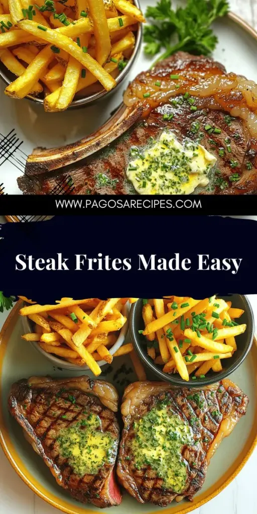 Impress your friends and family with a flavorful Steak Frites recipe that's easy to make! This classic dish features juicy steak paired with crispy fries, perfect for any occasion. Discover essential ingredients, step-by-step cooking tips, and variations to customize your meal. Whether you're a beginner or a seasoned cook, you'll find everything you need to create this delicious French favorite. Click through to explore the full recipe and bring a taste of France to your home!