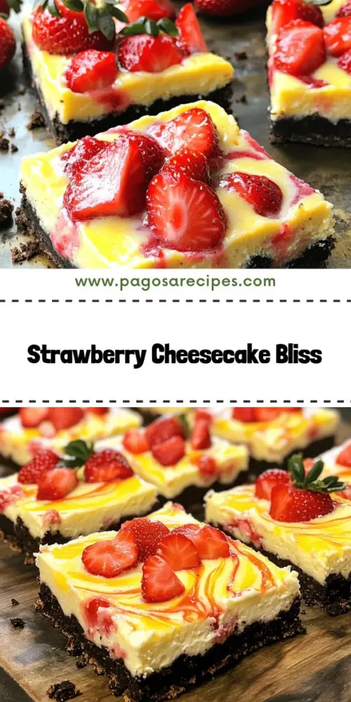 Indulge in the sweet goodness of Golden Oreo Strawberry Cheesecake Bars! This irresistible dessert features a crunchy Golden Oreo crust paired with creamy cheesecake and fresh strawberries, making it the perfect treat for summer gatherings. Easy to make and customize, these bars are sure to impress your friends and family. Explore the full recipe and start creating your delicious masterpiece today!