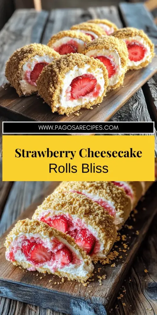 Impress your friends and family with my Easy Strawberry Cheesecake Rolls Recipe! This no-bake dessert is a delightful blend of creamy cheesecake and fresh strawberries wrapped in tortillas. Perfect for summer gatherings or cozy nights in, these rolls are simple to prepare and bursting with flavor. Discover how to create this sweet treat and elevate your dessert game. Click through for the full recipe and start making these delicious rolls today!