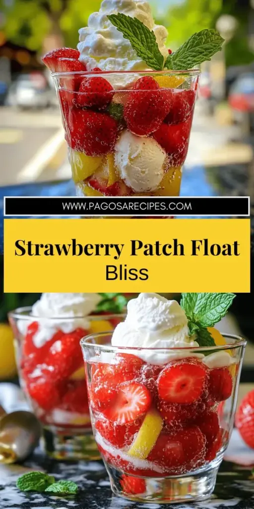 Beat the heat this summer with the Easy Strawberry Patch Float, a refreshing drink that's a must-try! With layers of sweet strawberries, creamy ice cream, and fizzy soda, it’s a delightful treat that you can whip up in just 10 minutes. Perfect for gatherings or a cozy night in, this float is customizable and oh-so-tasty. Click through for the full recipe and tips to impress your friends with this simple yet delicious summer drink!