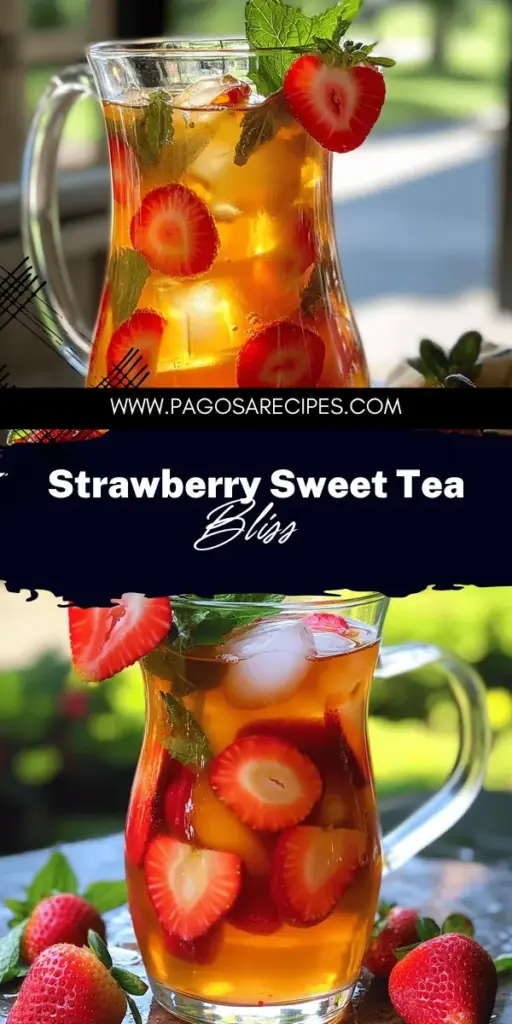 Beat the summer heat with a glass of Strawberry Sweet Tea, the ultimate refreshing beverage! This delightful drink combines fresh strawberries, rich black tea, and a touch of lemon for a unique twist. Learn how to make the perfect Strawberry Sweet Tea at home with easy steps and variations to suit your taste. Discover tips for using fresh ingredients and creative serving ideas. Click through now to explore all the delicious recipes and enjoy a summer favorite!