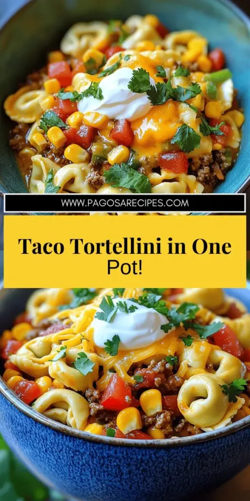 Looking to spice up your dinner tonight? Try this delicious Taco Tortellini recipe! This one-pot meal combines cheesy tortellini with savory taco flavors, and it’s ready in under 30 minutes. Perfect for busy nights, this family-friendly dish is easy to customize with your favorite proteins and veggies. Explore step-by-step instructions and tips to make it a hit at your table. Click through to find the full recipe and make dinner unforgettable!