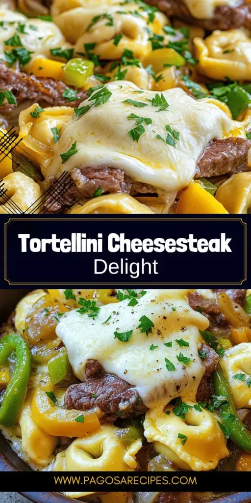 Indulge in the ultimate comfort food with Cheesesteak Tortellini Bliss! This savory weeknight meal combines tender cheese tortellini with flavorful sirloin steak, melting provolone, and fresh veggies for a dish the whole family will adore. Easy to prepare and perfect for meal prep, you'll love how quick it is to whip this up! Click through to explore this delicious recipe and make your dinner routine effortless and satisfying!