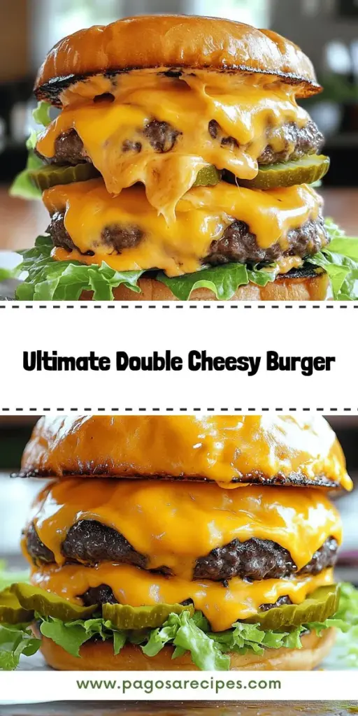 Elevate your home cooking with the mouthwatering Double Cheesy Smash Burger with Special New York Sauce! This burger is loaded with flavor, featuring two melty cheeses and a tangy sauce that will make your taste buds sing. Discover the perfect ground beef blend, cooking techniques for juicy patties, and delicious topping ideas to create your ultimate burger experience. Click through for the full recipe and start grilling today!