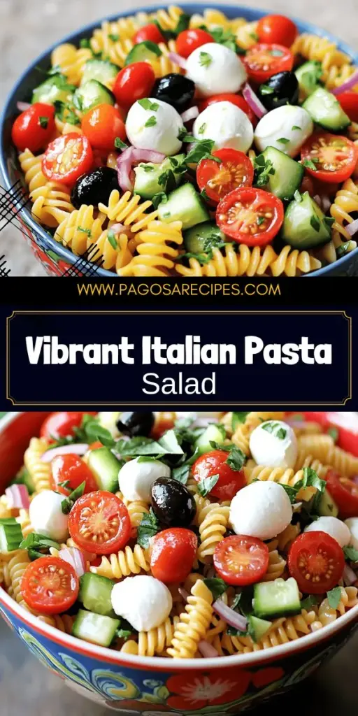 Dive into the flavors of Italy with this easy and fresh Italian pasta salad recipe! Learn how to choose the best ingredients, create vibrant flavors, and customize your dish for any occasion. Perfect for barbecues, potlucks, or just a quick meal, this pasta salad will satisfy your cravings. Ready to impress your family and friends? Click through to discover the full recipe that will elevate your cooking!