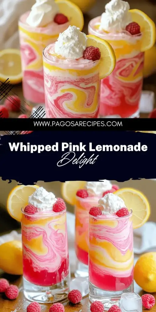 Beat the heat this summer with a delicious whipped pink lemonade! This refreshing drink combines tangy lemon, sweet raspberries, and creamy goodness for the perfect summer treat. Discover the essential ingredients and easy steps to whip up this vibrant drink that will wow your friends at any gathering. Ready to impress? Click through for the full recipe and get started on your summer hydration adventure!