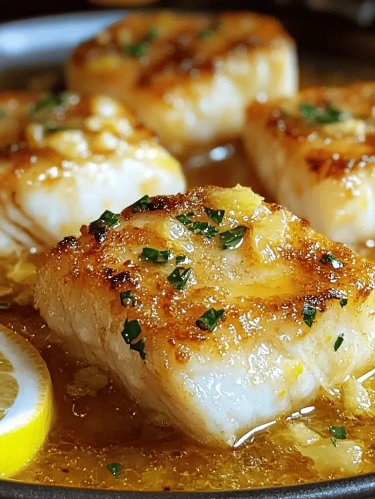 Discover the mouthwatering flavors of Lemon Butter Sautéed Cod, a culinary delight that's both simple and elegant. This dish combines flaky cod fillets with zesty lemon and rich butter, creating a perfectly balanced meal that's ideal for weeknight dinners or special occasions. Quick to prepare, it's a healthy option your family will love. Dive into this delicious recipe and elevate your seafood game with a twist of citrus!