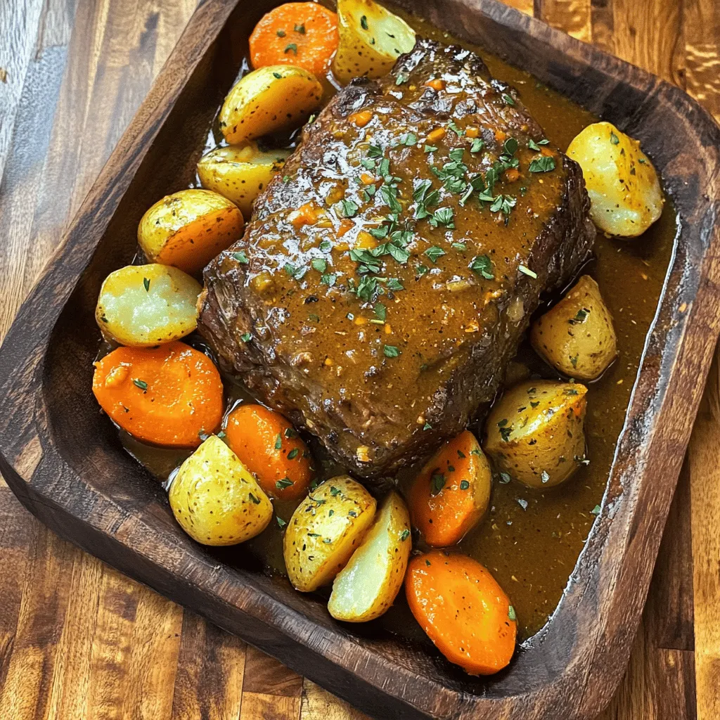 The best pot roast starts with the right ingredients. First, choose a good cut of beef. A beef chuck roast works best. It has enough fat to keep the meat juicy. Aim for 3 to 4 pounds for a perfect size.
