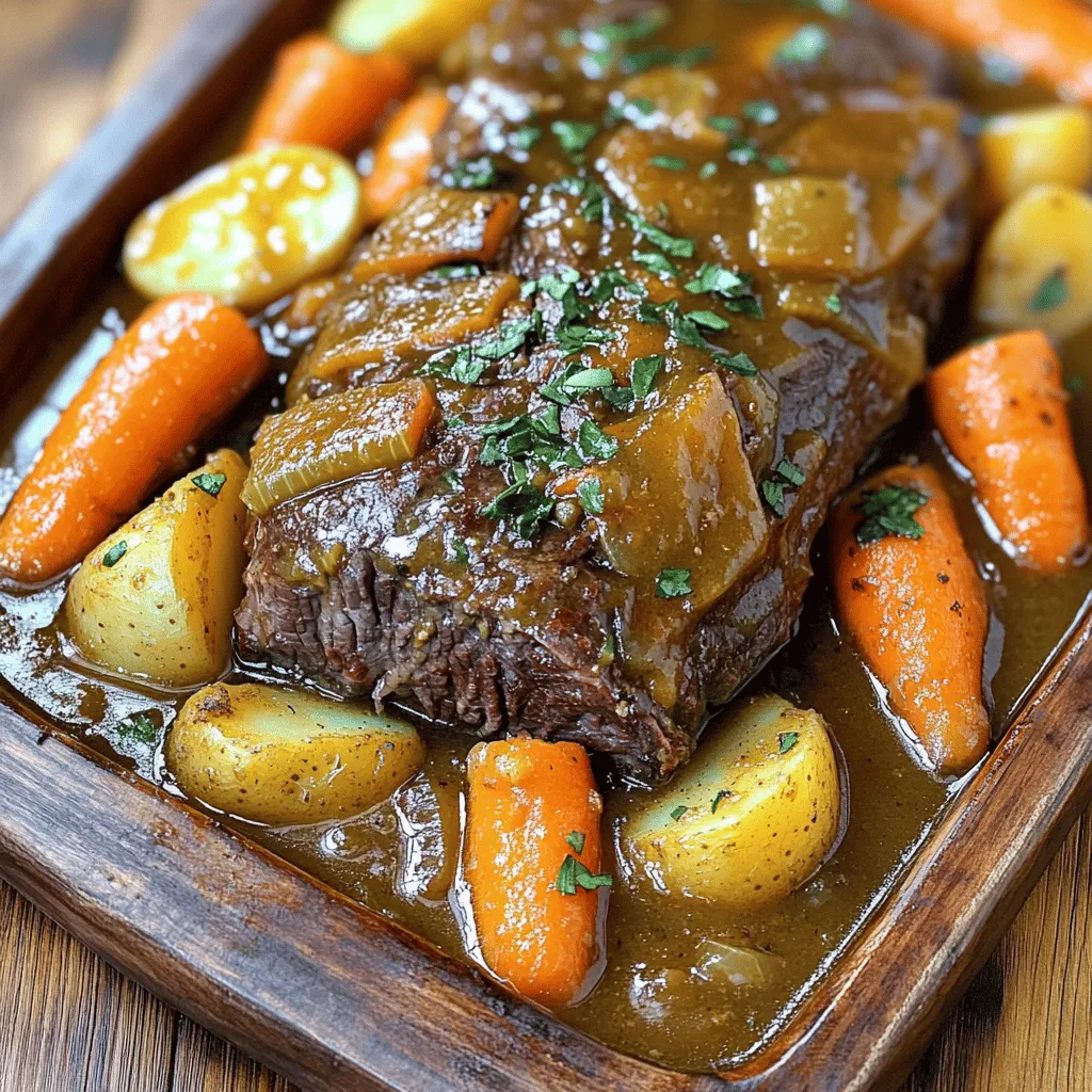 The best pot roast starts with the right ingredients. First, choose a good cut of beef. A beef chuck roast works best. It has enough fat to keep the meat juicy. Aim for 3 to 4 pounds for a perfect size.