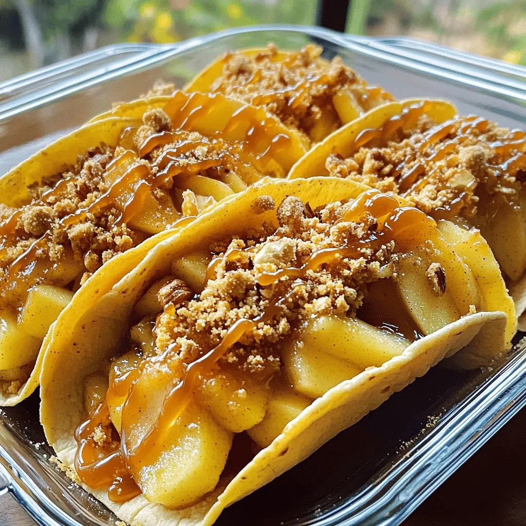 To make apple cheesecake tacos, you will need three main parts: taco shells, apple filling, and cheesecake filling. Each part adds a unique taste and texture, creating a fun dessert.