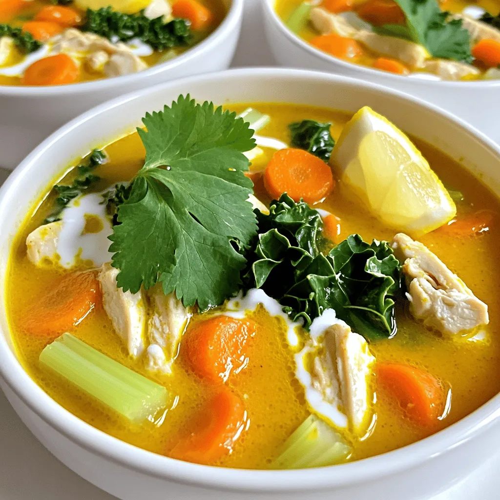 For a tasty and healthy soup, you need the right ingredients. Each one plays a big role in flavor and health. Here’s what you will find in my soothing turmeric chicken soup.