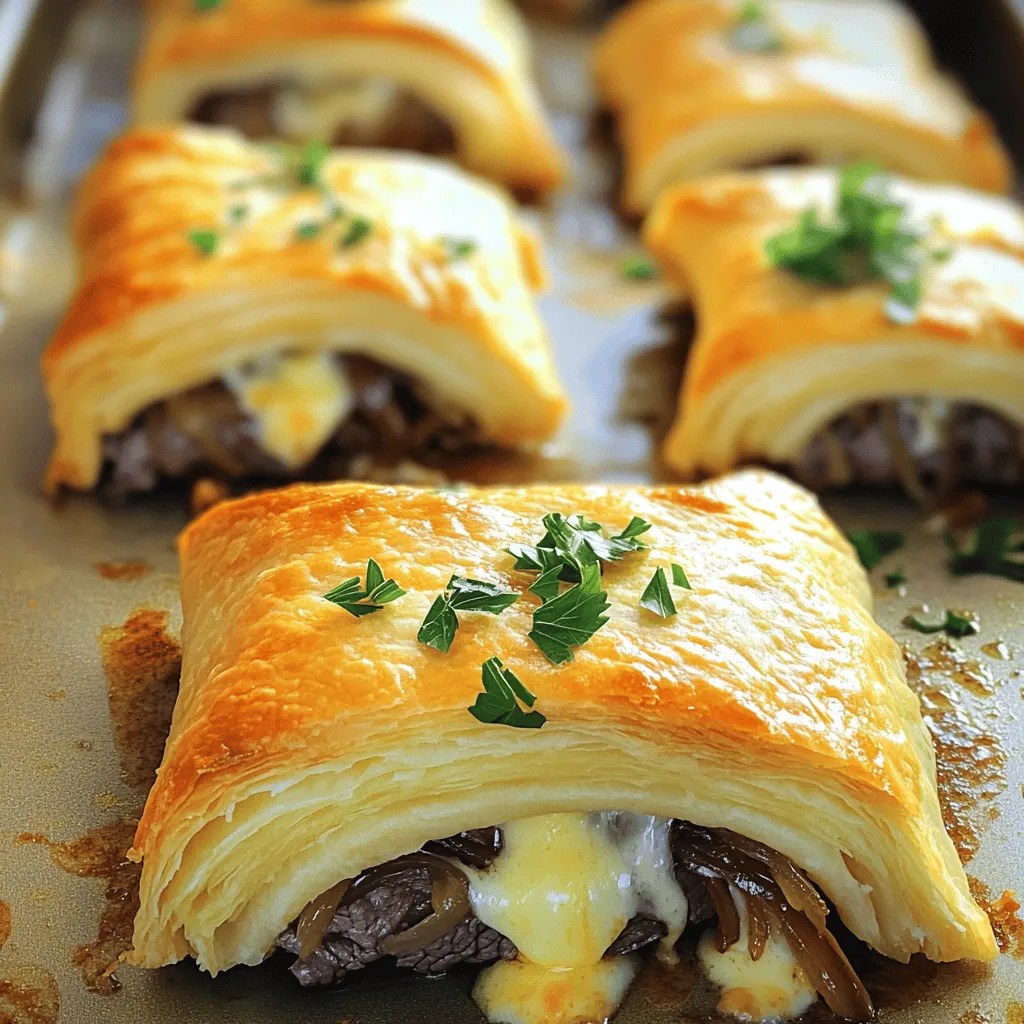 French Onion Beef Roll-Ups are a tasty mix of beef, cheese, and caramelized onions. They roll up in crescent dough, making a fun, savory snack. The blend of flavors creates a rich bite that everyone loves.