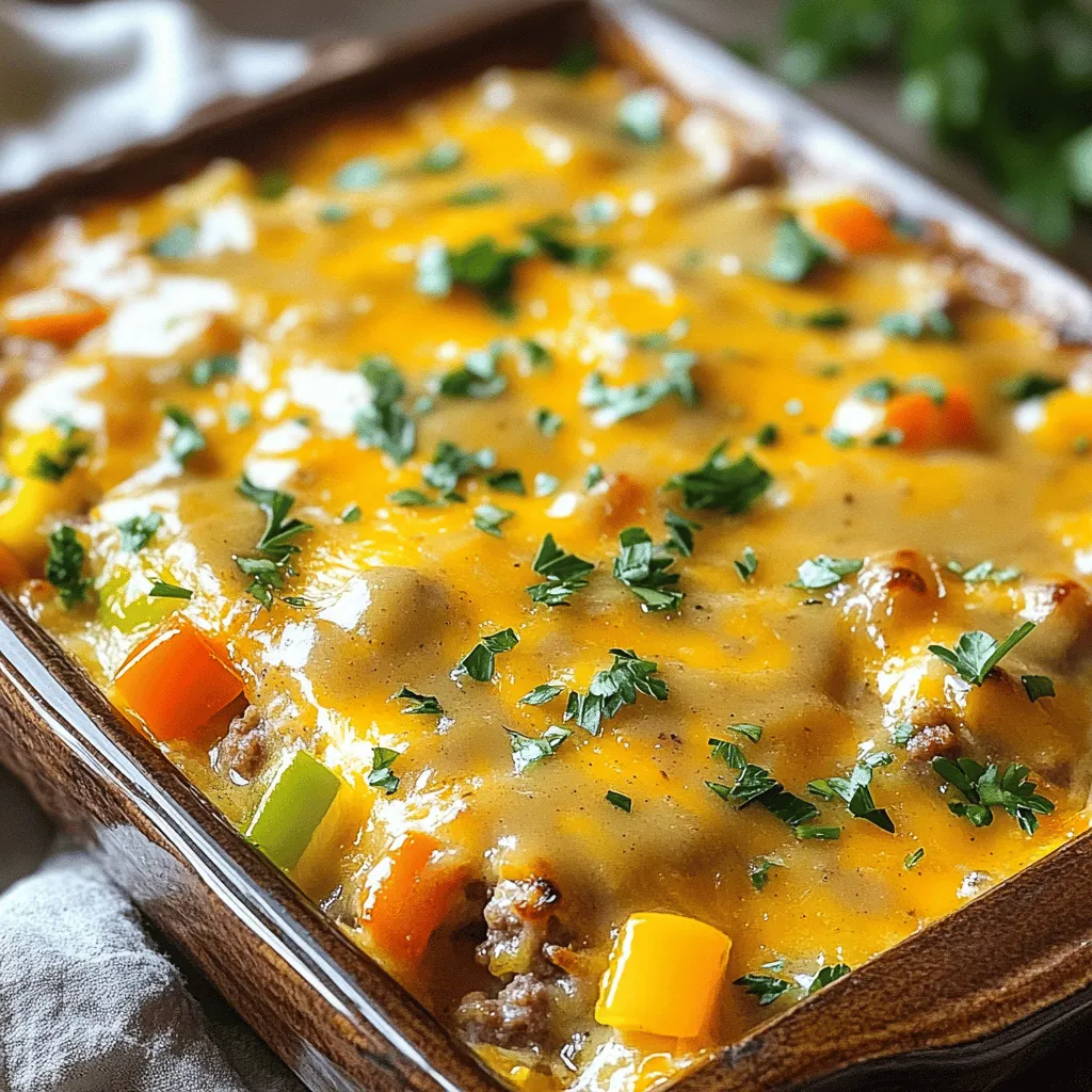 To make the fireman's overnight breakfast casserole, you need simple, tasty ingredients. The main items are breakfast sausage, eggs, milk, bread, and cheese. These ingredients create a great base for a filling meal.