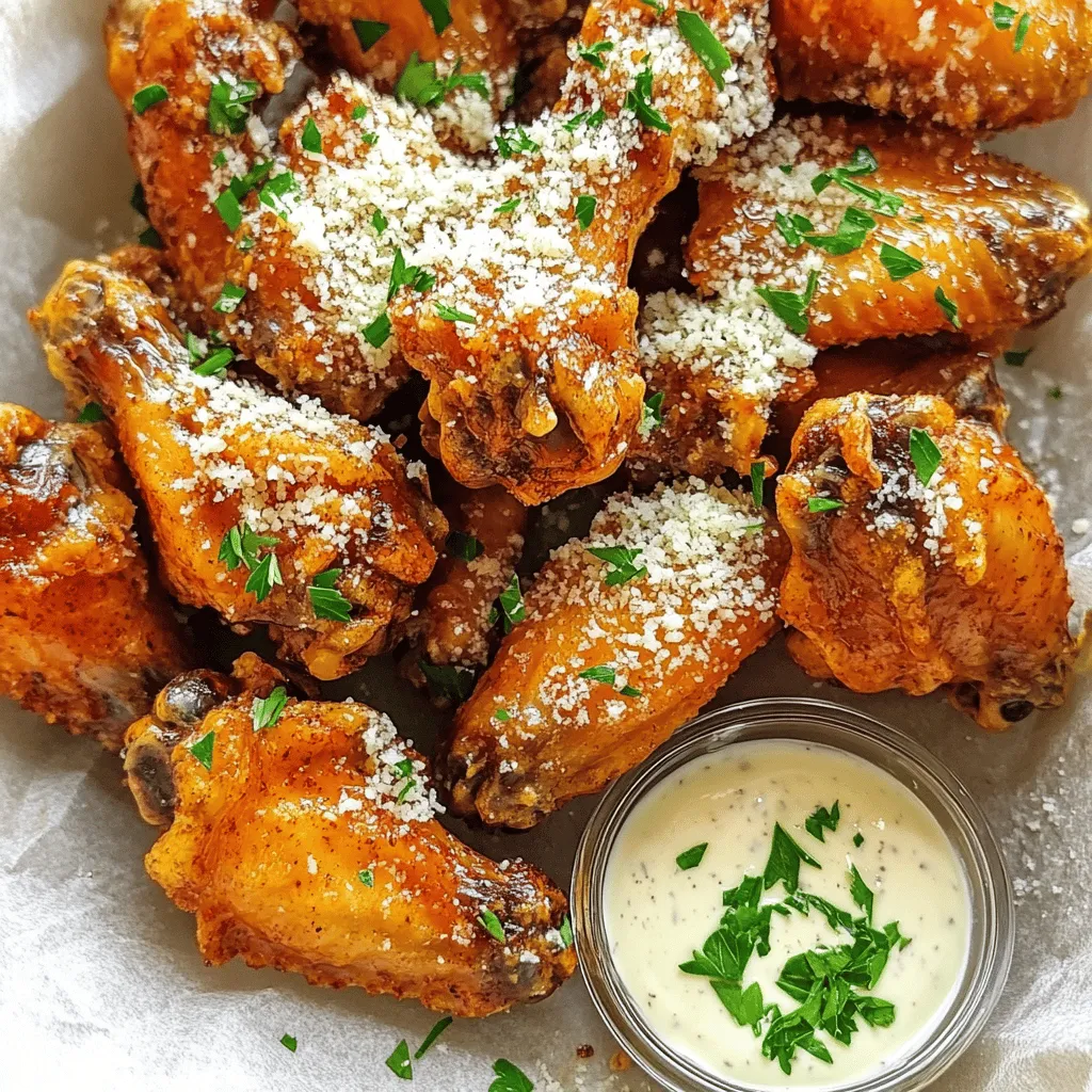 Hot truffle garlic parm wings are a delightful twist on a classic favorite. They blend rich truffle oil and tangy Parmesan cheese. These wings pack a punch with heat from hot sauce and flavor from garlic.