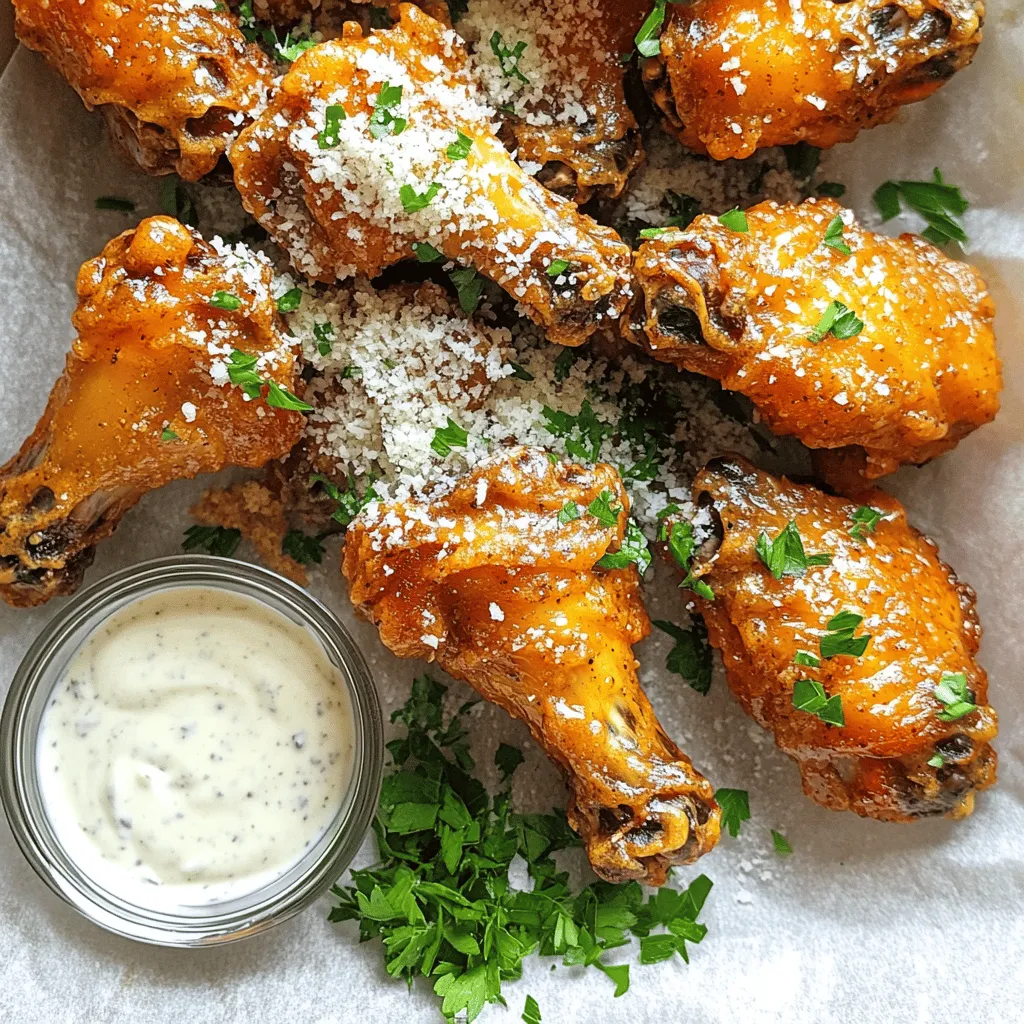 Hot truffle garlic parm wings are a delightful twist on a classic favorite. They blend rich truffle oil and tangy Parmesan cheese. These wings pack a punch with heat from hot sauce and flavor from garlic.