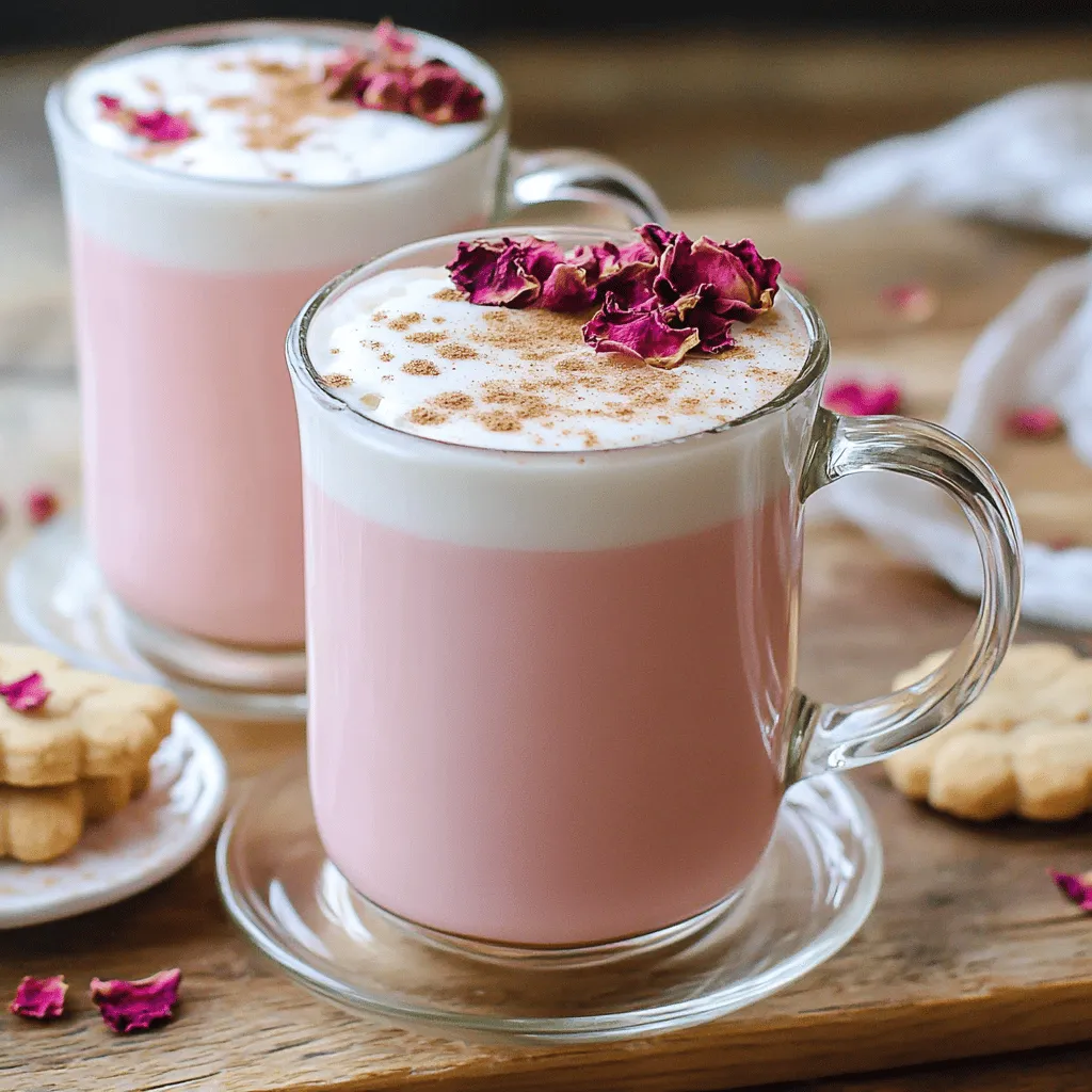 To create a vanilla rose tea latte, you need to gather a few key ingredients. The main items are milk of your choice, brewed rose tea, and vanilla. You will also need honey for sweetness and dried rose petals for a lovely garnish. Each ingredient plays a vital role in the taste and look of your latte.