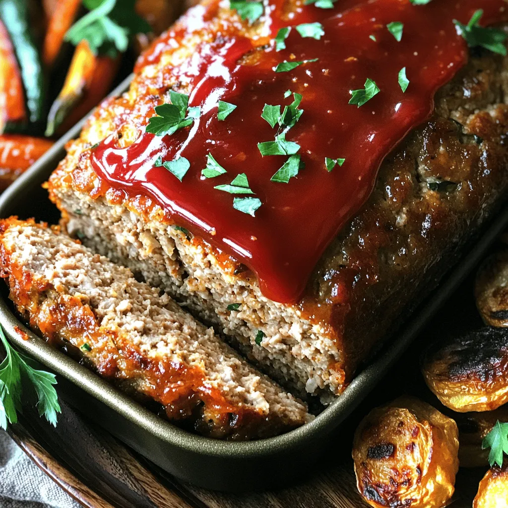 The key ingredients in this garlic parmesan chicken meatloaf are simple yet powerful. You start with 1 pound of ground chicken. Ground chicken keeps the meatloaf light and moist.
