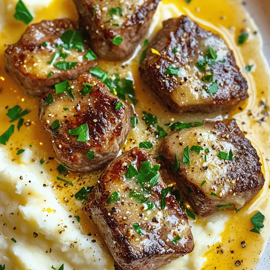 The right ingredients make all the difference in your tender steak bites. Start with 1 pound of sirloin steak. Cut it into bite-sized cubes. This cut has the perfect balance of flavor and tenderness.