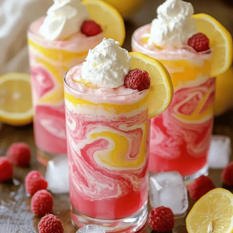 Whipped pink lemonade is a bright and tasty drink perfect for summer. To make it, you need a few fresh ingredients. First, use 1 cup of fresh lemon juice. This gives the drink its zesty flavor. You will need about 4 to 5 lemons for this. Next, grab 1 cup of granulated sugar. This adds sweetness and balances the tartness of the lemons.