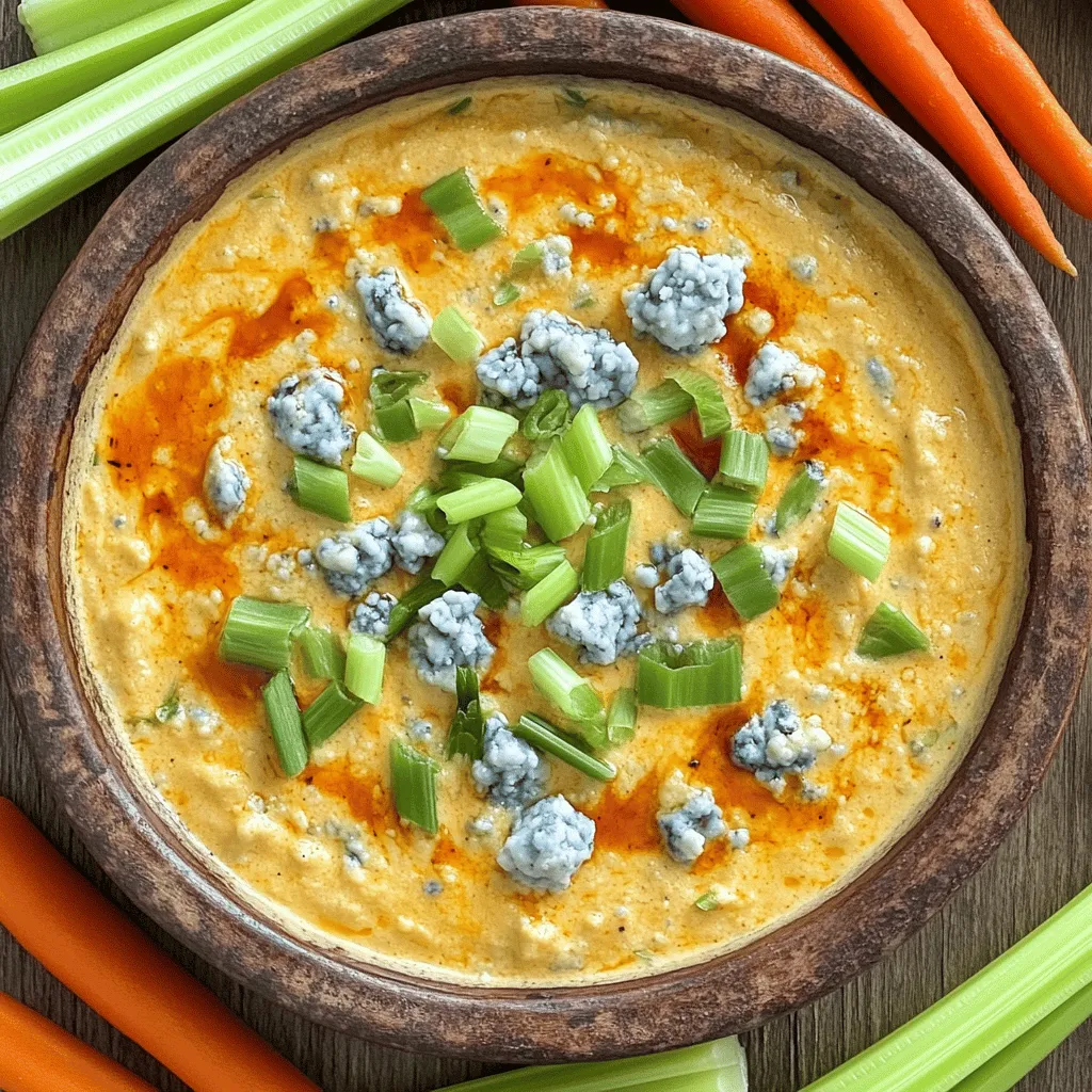 Buffalo bleu dip mix combines bold flavors and creamy textures. It starts with a base of cream cheese, sour cream, and mayonnaise. These three ingredients create a rich and smooth foundation.