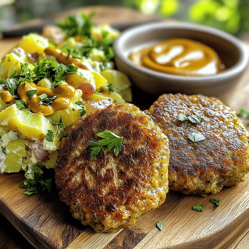 German Frikadellen are meat patties made from a mix of beef and pork. They are not the same as hamburgers. Hamburgers usually use just ground beef. Frikadellen often include breadcrumbs and onions, giving them a unique taste and texture.