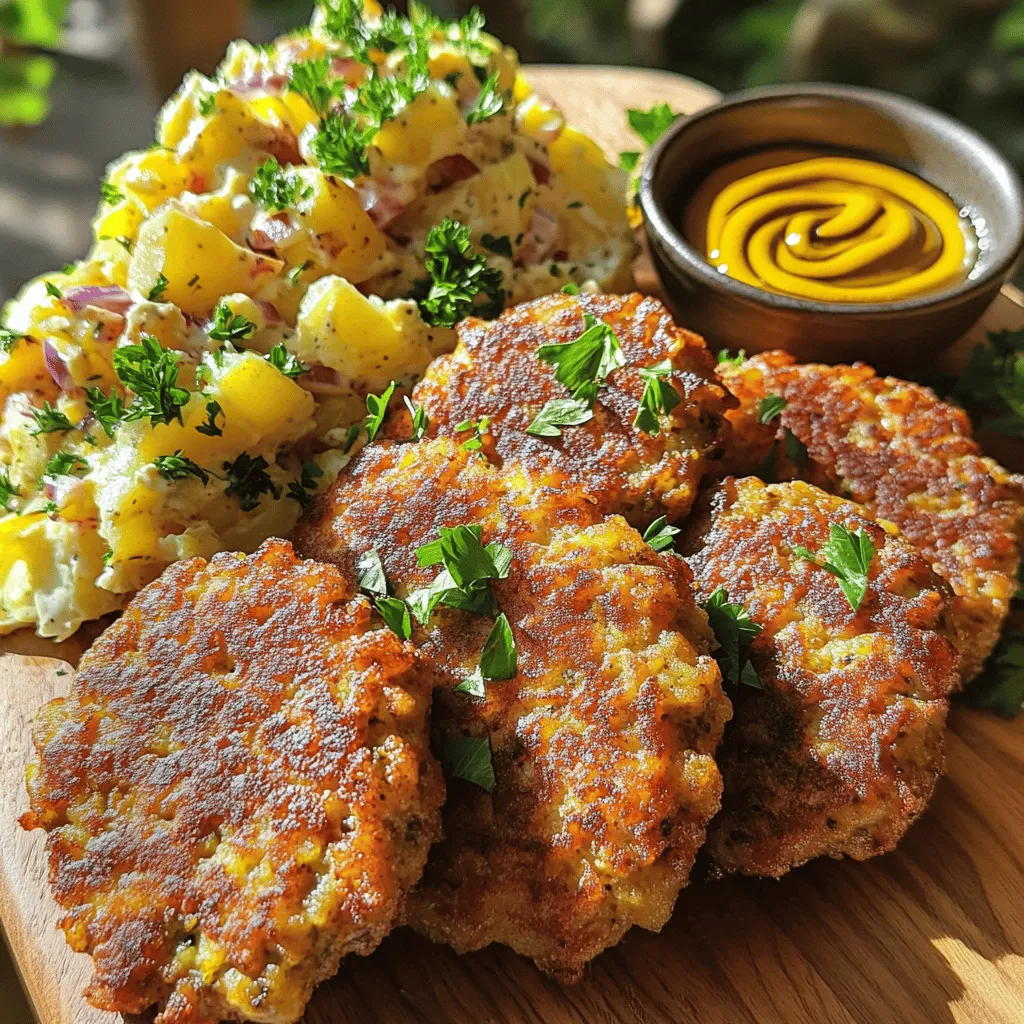 German Frikadellen are meat patties made from a mix of beef and pork. They are not the same as hamburgers. Hamburgers usually use just ground beef. Frikadellen often include breadcrumbs and onions, giving them a unique taste and texture.