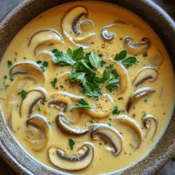 To make a creamy mushroom soup without dairy, you need a few key ingredients. First, fresh mushrooms are a must. I love using a mix of cremini, shiitake, and button mushrooms. They add great flavor and texture to the soup.