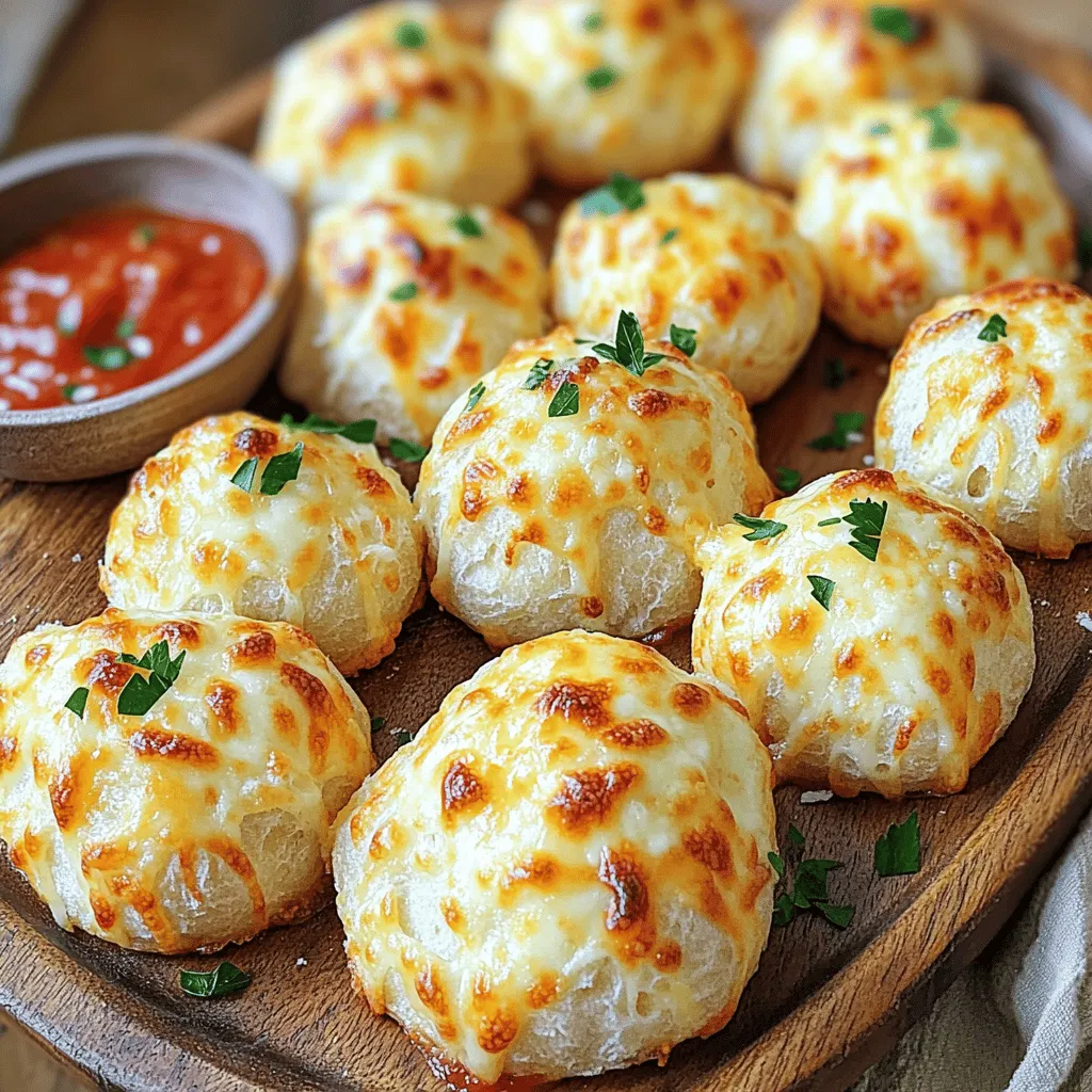 To create the best recipe for cheese bombs, you need simple ingredients. Here are the items you will use:
