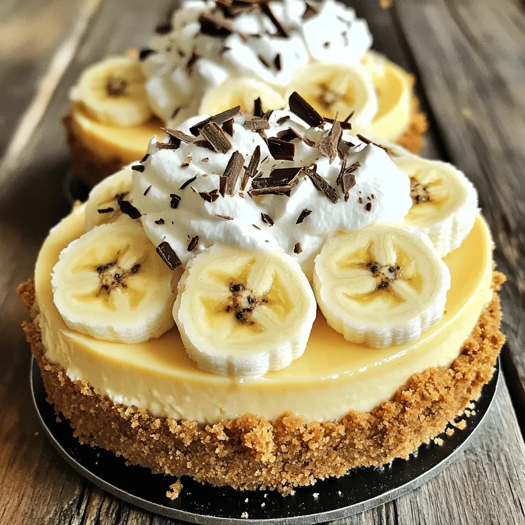 A banana cheesecake needs a few key ingredients to taste great. The base is a graham cracker crust. It adds a sweet crunch that pairs well with creamy filling. For the filling, you need cream cheese, sugar, and eggs. These ingredients make the cheesecake rich and smooth.