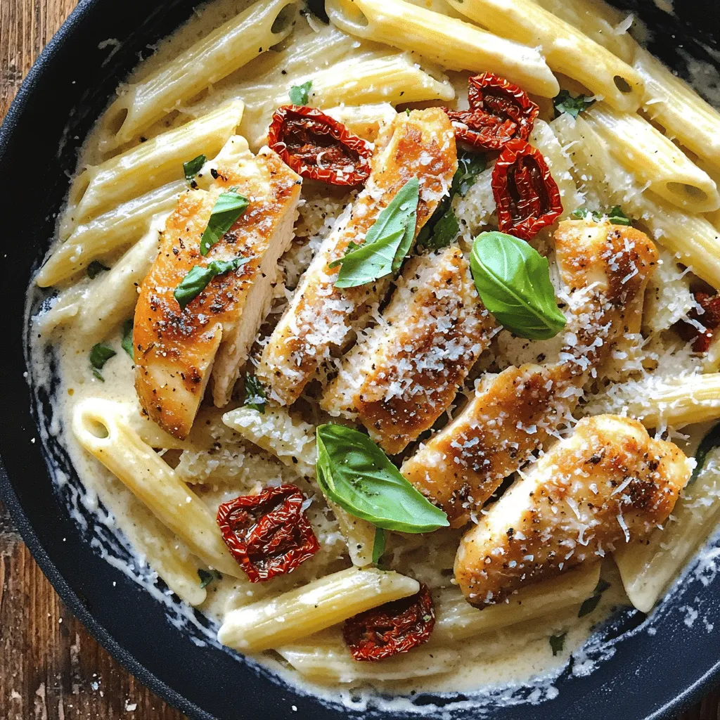 The ingredients for Marry Me Chicken Pasta are simple yet flavorful. You need two boneless, skinless chicken breasts. These will be the stars of the dish. You’ll also need one cup of sun-dried tomatoes, roughly chopped. The sun-dried tomatoes add a lovely depth of flavor. Three cloves of garlic, minced, give the dish a nice kick.