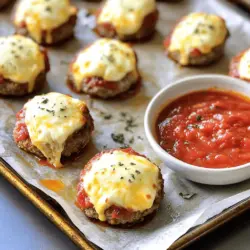 To create cheesy stuffed meatloaf bites, you need some basic ingredients. The main ingredient is ground beef. I recommend using 80/20 beef for the best flavor and moisture. You will also need breadcrumbs, which help bind the meat. Parmesan cheese adds a rich taste, while shredded mozzarella gives that gooey, cheesy center.