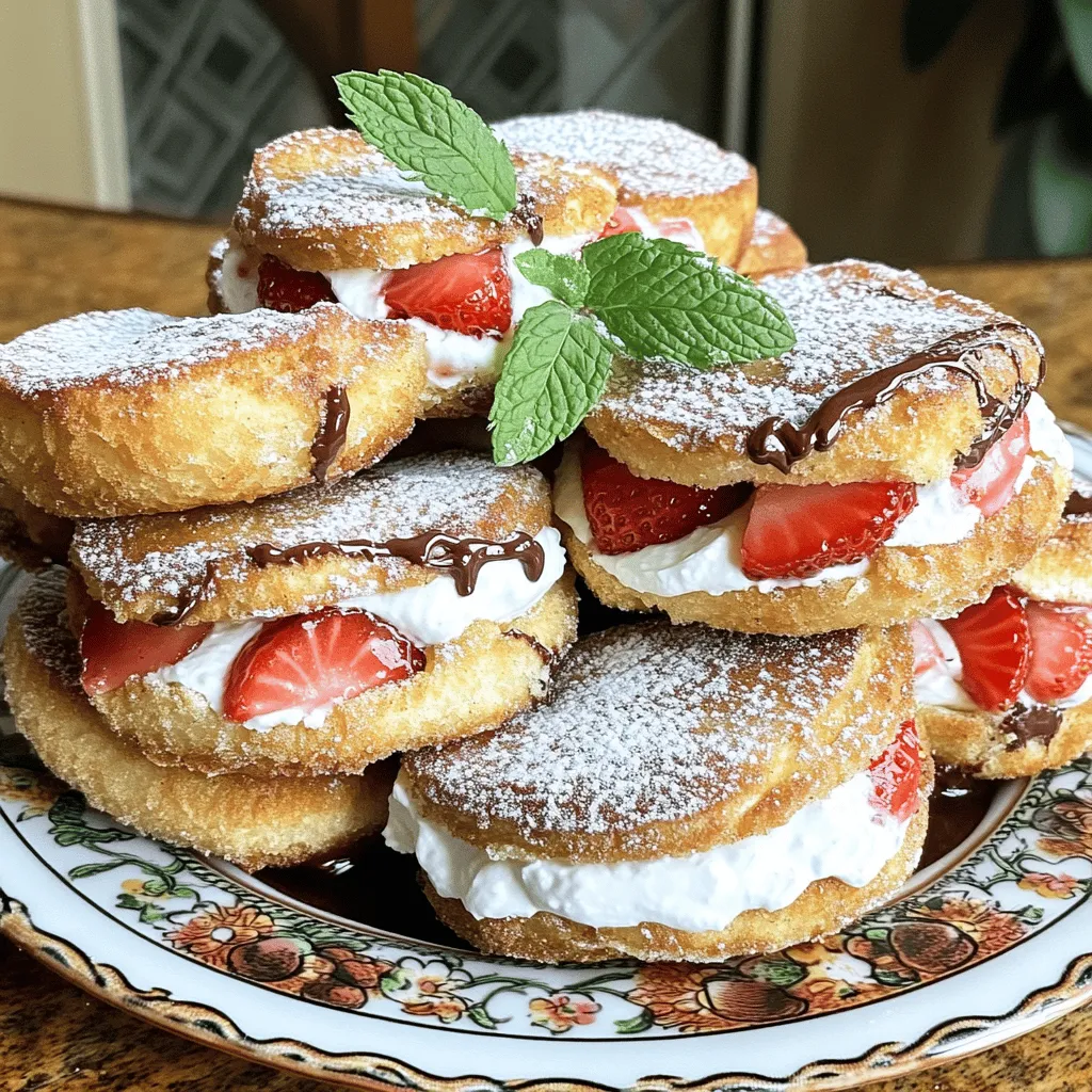 Making fried strawberry cheesecake sandwiches is easy and fun. You will need some simple ingredients to get started.